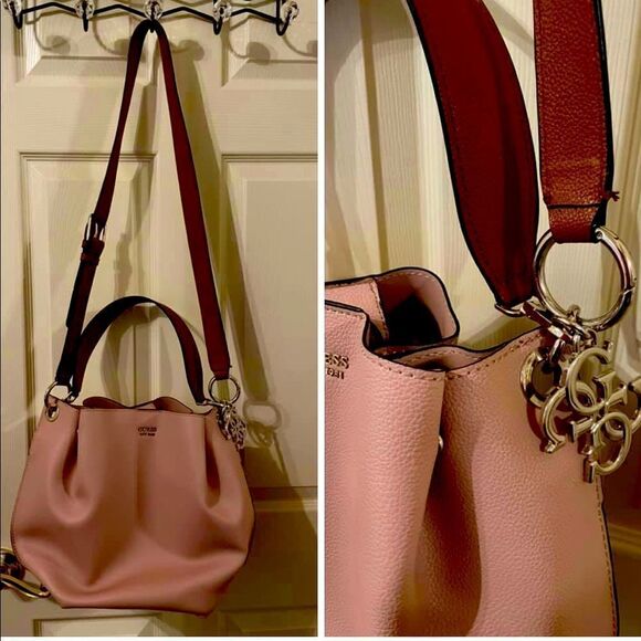 🎉last deal 🎉Guess dusty pink color crossbody bag - Picture 1 of 15